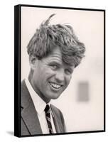 Robert F. Kennedy During Campaign Trip to Support Local Democrats Running for Election-Bill Eppridge-Framed Stretched Canvas