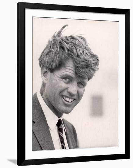 Robert F. Kennedy During Campaign Trip to Support Local Democrats Running for Election-Bill Eppridge-Framed Premium Photographic Print