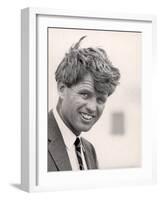 Robert F. Kennedy During Campaign Trip to Support Local Democrats Running for Election-Bill Eppridge-Framed Photographic Print