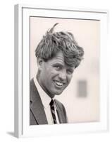 Robert F. Kennedy During Campaign Trip to Support Local Democrats Running for Election-Bill Eppridge-Framed Photographic Print