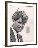 Robert F. Kennedy During Campaign Trip to Support Local Democrats Running for Election-Bill Eppridge-Framed Photographic Print