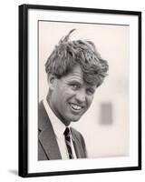 Robert F. Kennedy During Campaign Trip to Support Local Democrats Running for Election-Bill Eppridge-Framed Photographic Print