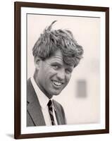 Robert F. Kennedy During Campaign Trip to Support Local Democrats Running for Election-Bill Eppridge-Framed Photographic Print