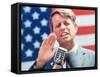 Robert F. Kennedy During the Primary Campaign-null-Framed Stretched Canvas