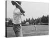 Robert F. Kennedy in Informal Shot Outside W. Brother Senator John F. Kennedy Playing Football-null-Stretched Canvas