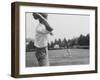 Robert F. Kennedy in Informal Shot Outside W. Brother Senator John F. Kennedy Playing Football-null-Framed Photographic Print