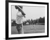 Robert F. Kennedy in Informal Shot Outside W. Brother Senator John F. Kennedy Playing Football-null-Framed Photographic Print