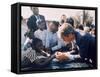 Robert F. Kennedy Meeting with Some African American Kids During Political Campaign-Bill Eppridge-Framed Stretched Canvas