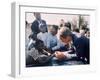 Robert F. Kennedy Meeting with Some African American Kids During Political Campaign-Bill Eppridge-Framed Photographic Print