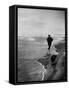 Robert F. Kennedy Running on the Beach with His Dog Freckles-Bill Eppridge-Framed Stretched Canvas