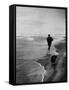 Robert F. Kennedy Running on the Beach with His Dog Freckles-Bill Eppridge-Framed Stretched Canvas