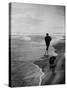 Robert F. Kennedy Running on the Beach with His Dog Freckles-Bill Eppridge-Stretched Canvas