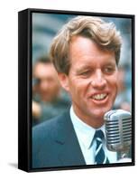 Robert F. Kennedy Speaking on Behalf of New York State Democratic Candidates-Bill Eppridge-Framed Stretched Canvas