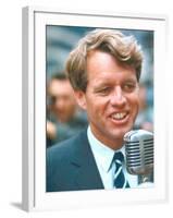 Robert F. Kennedy Speaking on Behalf of New York State Democratic Candidates-Bill Eppridge-Framed Photographic Print