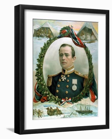 Robert Falcon Scott, British Antarctic Explorer, 1914-null-Framed Giclee Print