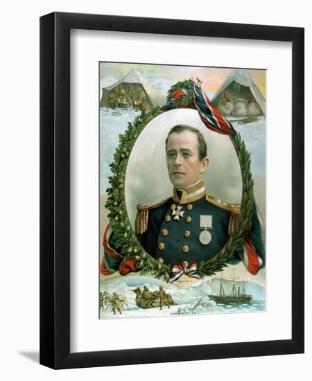 Robert Falcon Scott, British Antarctic Explorer, 1914-null-Framed Premium Giclee Print