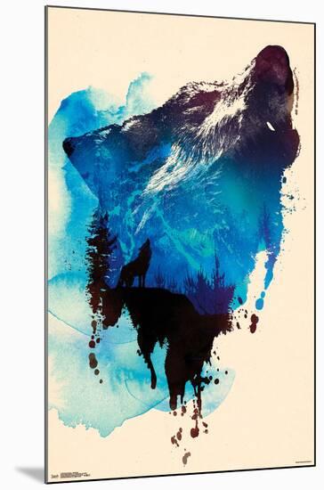 Robert Farkas - Wolf Paint-null-Mounted Poster