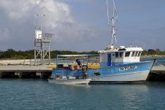 Fishing Boat in Harbour in Barbuda-Robert-Photographic Print