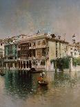 Venice, The Grand Canal. 1890-Robert Frederick Blum-Stretched Canvas