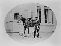 An Unidentified Cavalry Officer and His Mount, 1875-Robert French-Giclee Print