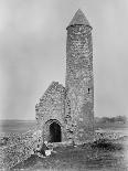 One of the Round Towers and a Section of the Ruins at Clonmacnoise, County Offaly, Ireland, C.1890-Robert French-Giclee Print