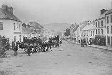 Passenger Carts in the Main Street of Kenmare, Ireland, 1890s-Robert French-Giclee Print