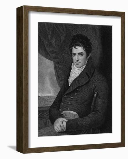 Robert Fulton (1765-1815), Engraved by George Parker (Fl.1834-D.1868) (Engraving)-Benjamin West-Framed Giclee Print