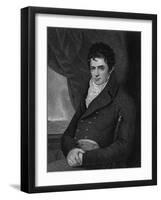 Robert Fulton (1765-1815), Engraved by George Parker (Fl.1834-D.1868) (Engraving)-Benjamin West-Framed Giclee Print