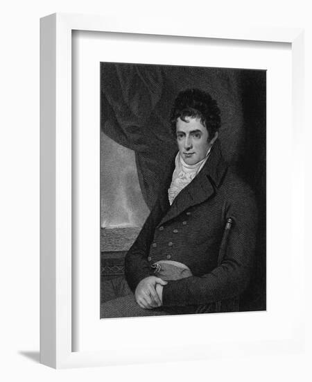 Robert Fulton (1765-1815), Engraved by George Parker (Fl.1834-D.1868) (Engraving)-Benjamin West-Framed Giclee Print