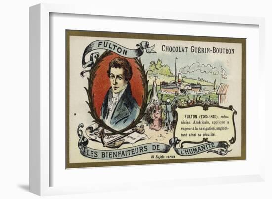 Robert Fulton, American Engineer and Inventor-null-Framed Giclee Print