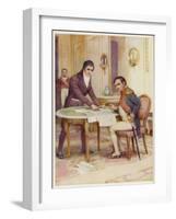 Robert Fulton American Inventor Seeks to Interest Napoleon in His Submarine But Fails-Arthur A. Dixon-Framed Art Print