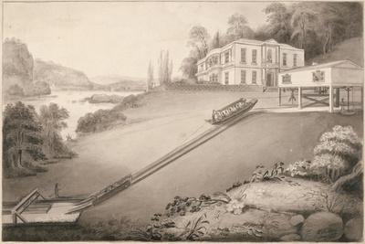 Incline Boat Carried to an Upper Canal Level, 1797