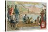 Robert Fulton's First Paddle Steamer for the Service Between New York and Albany, 1807-null-Stretched Canvas