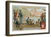 Robert Fulton's First Paddle Steamer for the Service Between New York and Albany, 1807-null-Framed Giclee Print