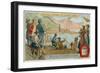 Robert Fulton's First Paddle Steamer for the Service Between New York and Albany, 1807-null-Framed Giclee Print