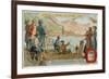 Robert Fulton's First Paddle Steamer for the Service Between New York and Albany, 1807-null-Framed Giclee Print