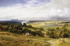 A View of Runnymede with Windsor Castle, England-Robert Gallon-Framed Stretched Canvas