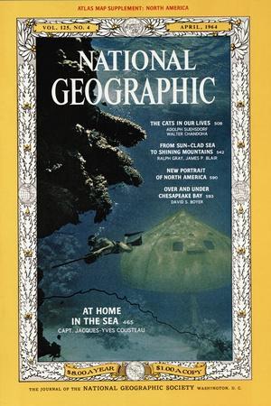 Cover of the April, 1964 National Geographic Magazine
