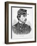 Robert Gould Shaw (1837-63) (Engraving)-American-Framed Giclee Print