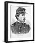 Robert Gould Shaw (1837-63) (Engraving)-American-Framed Giclee Print