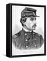 Robert Gould Shaw (1837-63) (Engraving)-American-Framed Stretched Canvas