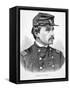 Robert Gould Shaw (1837-63) (Engraving)-American-Framed Stretched Canvas