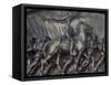 Robert Gould Shaw in Command of Black Troops of the 54th Massachusetts Regiment-null-Framed Stretched Canvas