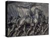 Robert Gould Shaw in Command of Black Troops of the 54th Massachusetts Regiment-null-Stretched Canvas