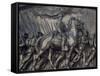 Robert Gould Shaw in Command of Black Troops of the 54th Massachusetts Regiment-null-Framed Stretched Canvas