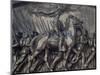 Robert Gould Shaw in Command of Black Troops of the 54th Massachusetts Regiment-null-Mounted Photographic Print