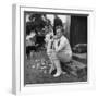 Robert Graves Sitting on Steps Dressed for Cricket-William Sumits-Framed Premium Photographic Print