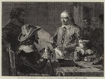 Harvey Demonstrating to Charles I His Theory of the Circulation of the Blood-Robert Hannah-Framed Giclee Print