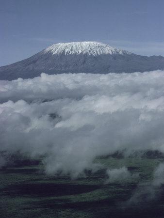 Picture Poster Snow Mountain Art Mount Kilimanjaro Tanzania Framed Print 