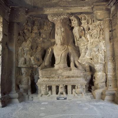 Shiva the Great Ascetic, Kailasa, Ellora, Unesco World Heritage Site, Maharashtra State, India